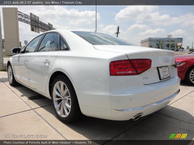 Ibis White / Titanium Gray 2013 Audi A8 3.0T quattro