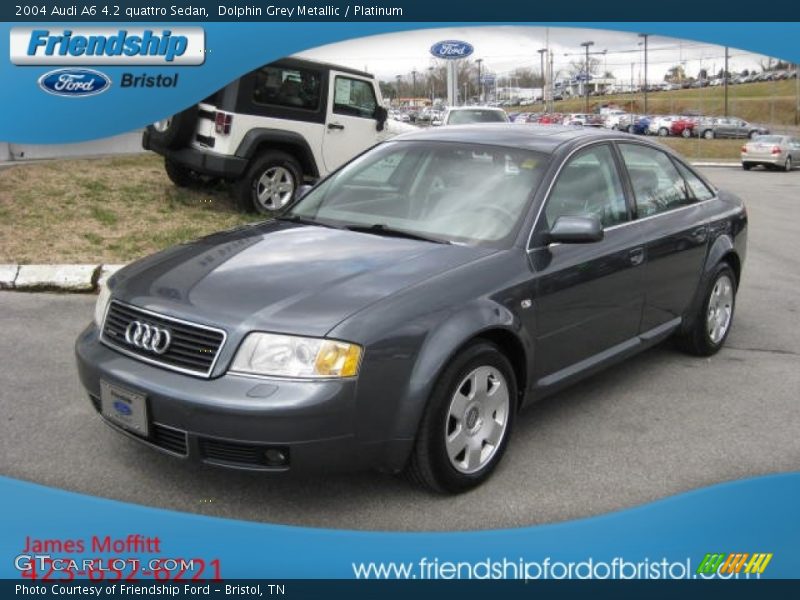 Dolphin Grey Metallic / Platinum 2004 Audi A6 4.2 quattro Sedan
