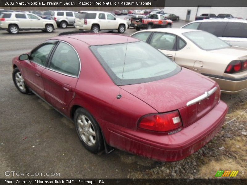 Matador Red Metallic / Medium Graphite 2003 Mercury Sable LS Premium Sedan
