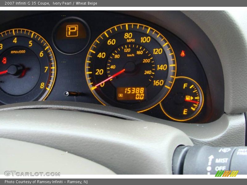 Ivory Pearl / Wheat Beige 2007 Infiniti G 35 Coupe