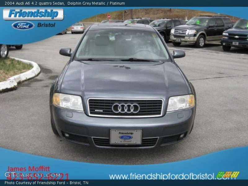 Dolphin Grey Metallic / Platinum 2004 Audi A6 4.2 quattro Sedan