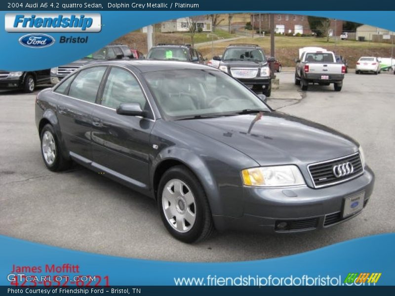 Dolphin Grey Metallic / Platinum 2004 Audi A6 4.2 quattro Sedan