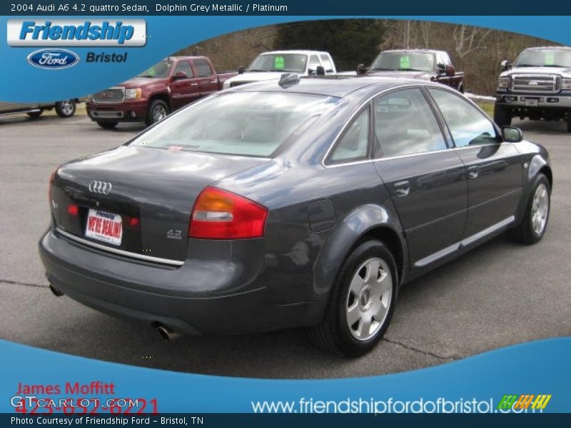 Dolphin Grey Metallic / Platinum 2004 Audi A6 4.2 quattro Sedan