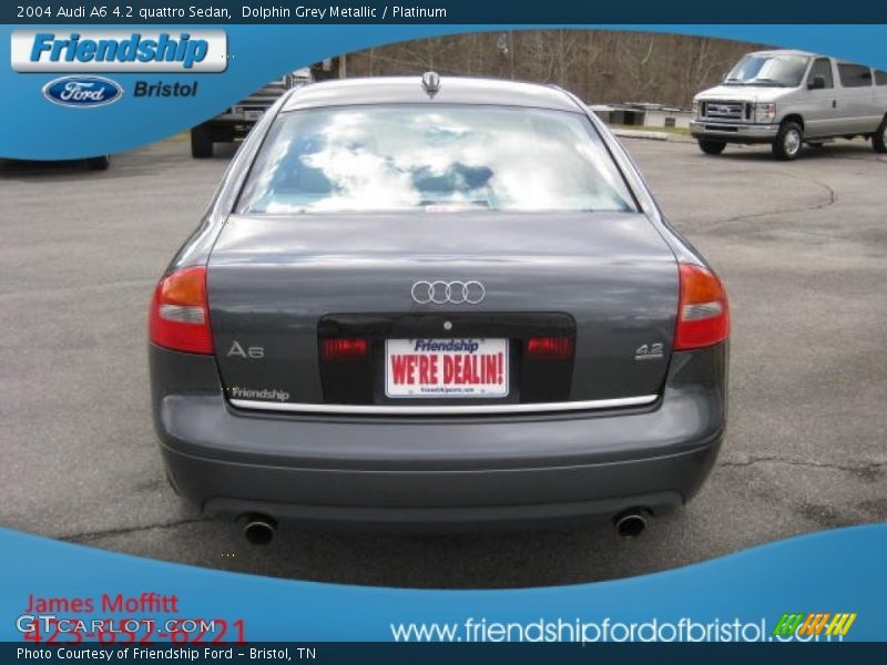 Dolphin Grey Metallic / Platinum 2004 Audi A6 4.2 quattro Sedan