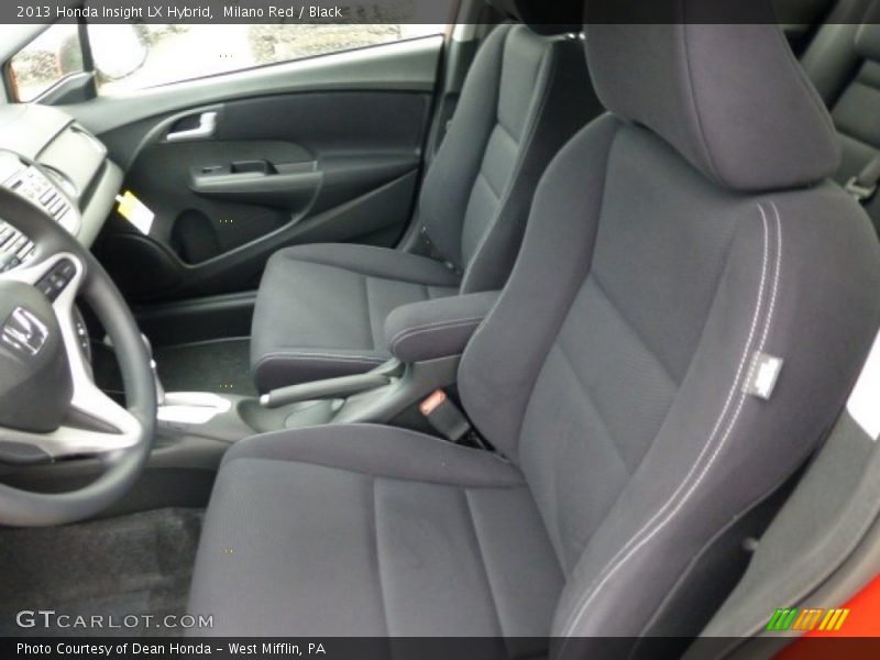 Front Seat of 2013 Insight LX Hybrid