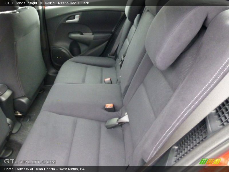 Rear Seat of 2013 Insight LX Hybrid