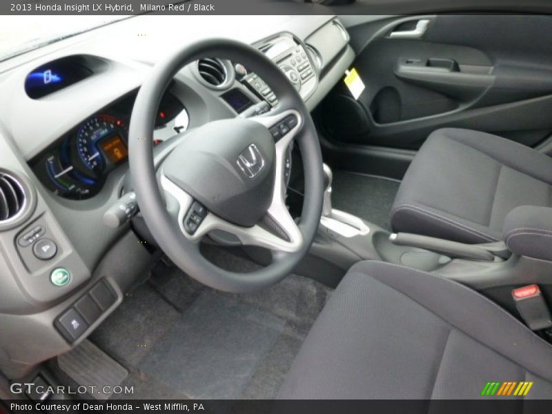  2013 Insight LX Hybrid Black Interior