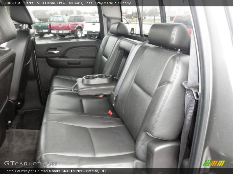 Steel Gray Metallic / Ebony 2009 GMC Sierra 1500 Denali Crew Cab AWD