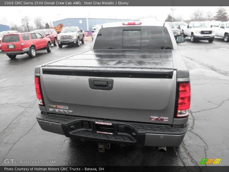 Steel Gray Metallic / Ebony 2009 GMC Sierra 1500 Denali Crew Cab AWD