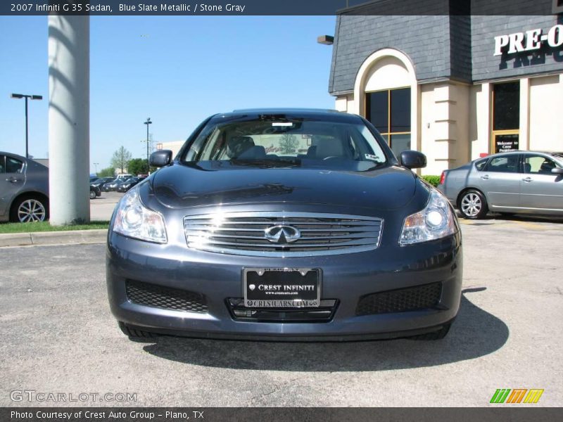 Blue Slate Metallic / Stone Gray 2007 Infiniti G 35 Sedan