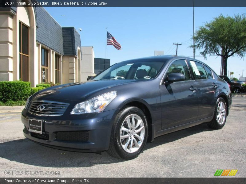 Blue Slate Metallic / Stone Gray 2007 Infiniti G 35 Sedan