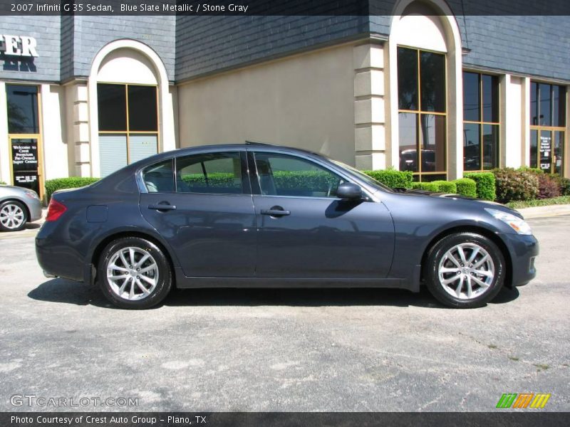 Blue Slate Metallic / Stone Gray 2007 Infiniti G 35 Sedan