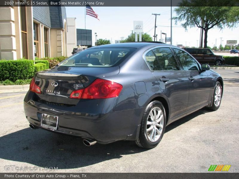 Blue Slate Metallic / Stone Gray 2007 Infiniti G 35 Sedan