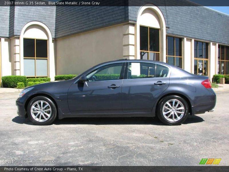 Blue Slate Metallic / Stone Gray 2007 Infiniti G 35 Sedan