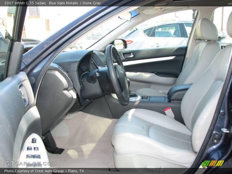 Blue Slate Metallic / Stone Gray 2007 Infiniti G 35 Sedan