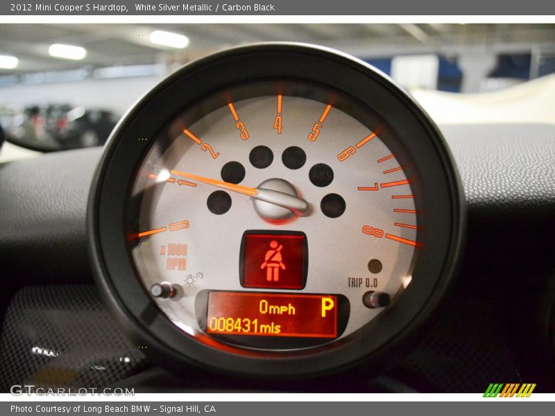 White Silver Metallic / Carbon Black 2012 Mini Cooper S Hardtop