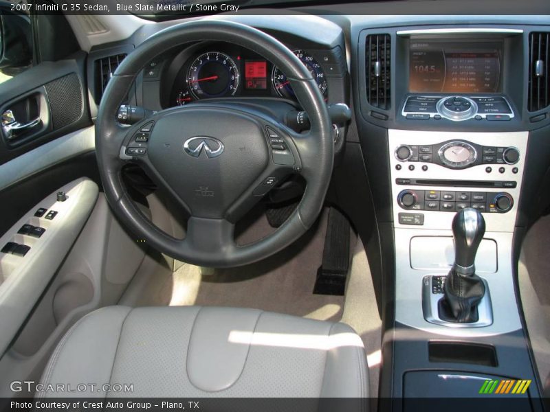 Blue Slate Metallic / Stone Gray 2007 Infiniti G 35 Sedan