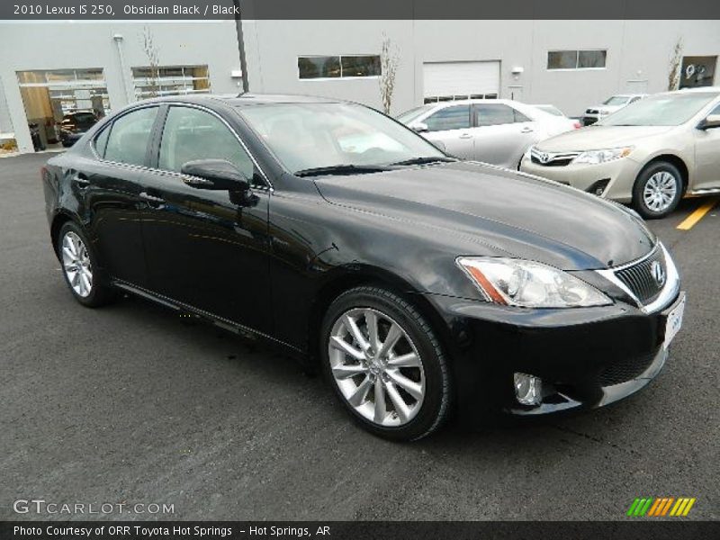Obsidian Black / Black 2010 Lexus IS 250