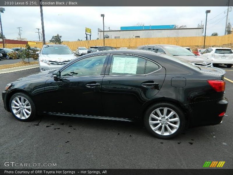 Obsidian Black / Black 2010 Lexus IS 250