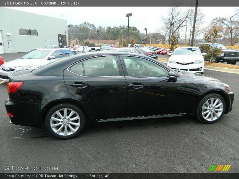 Obsidian Black / Black 2010 Lexus IS 250