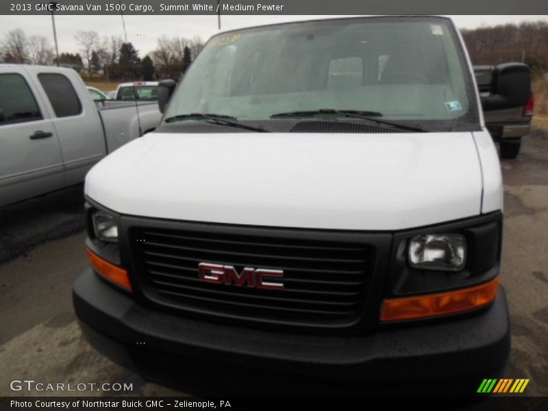 Summit White / Medium Pewter 2013 GMC Savana Van 1500 Cargo