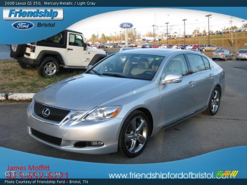 Mercury Metallic / Light Gray 2008 Lexus GS 350