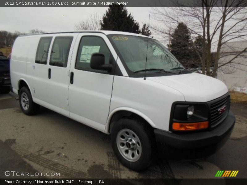 Summit White / Medium Pewter 2013 GMC Savana Van 1500 Cargo