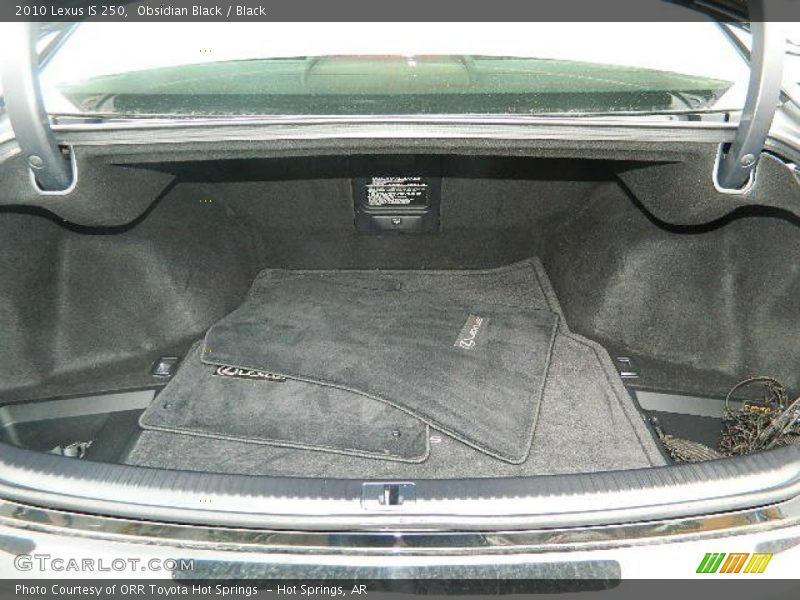 Obsidian Black / Black 2010 Lexus IS 250
