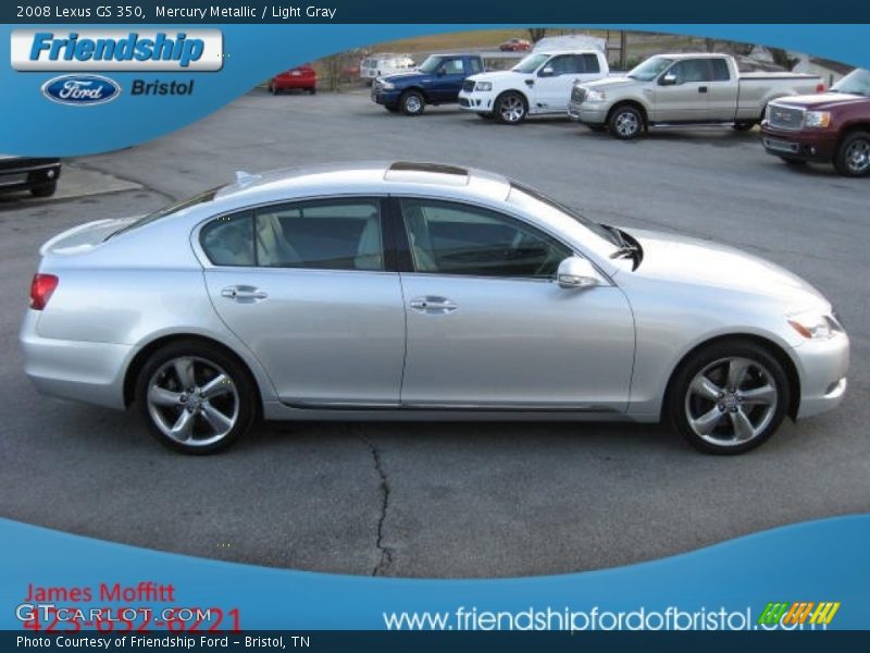 Mercury Metallic / Light Gray 2008 Lexus GS 350