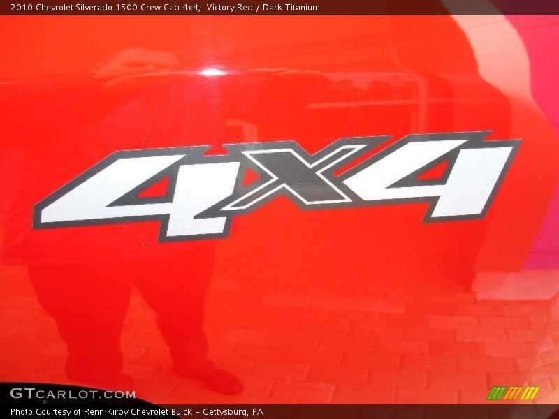 Victory Red / Dark Titanium 2010 Chevrolet Silverado 1500 Crew Cab 4x4