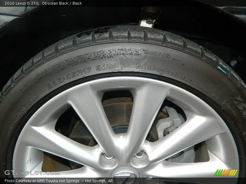 Obsidian Black / Black 2010 Lexus IS 250