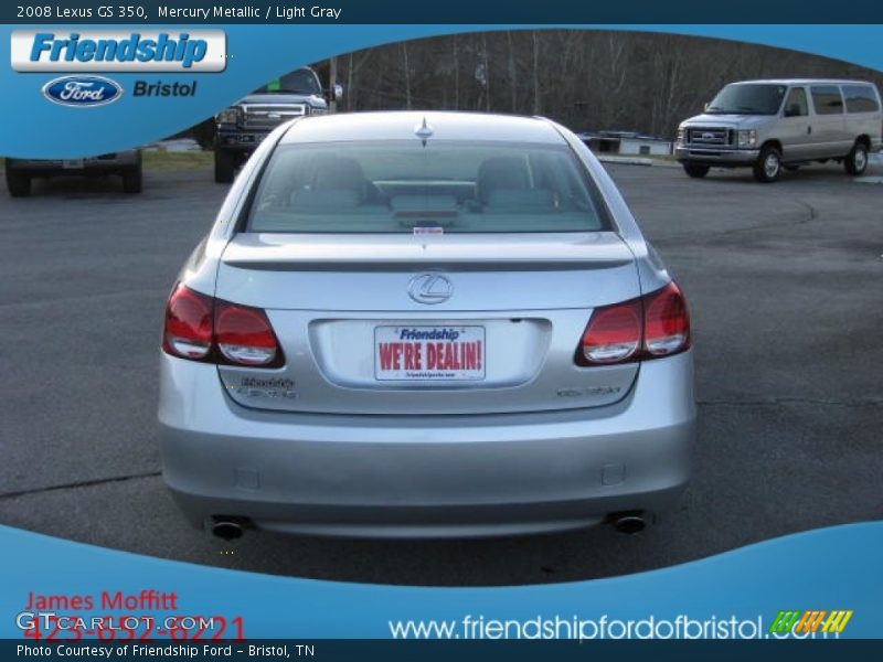 Mercury Metallic / Light Gray 2008 Lexus GS 350