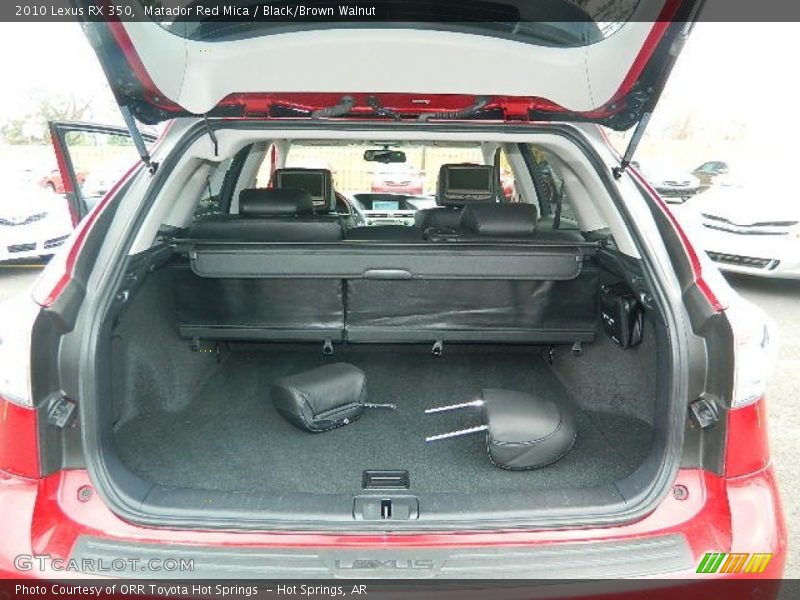 Matador Red Mica / Black/Brown Walnut 2010 Lexus RX 350