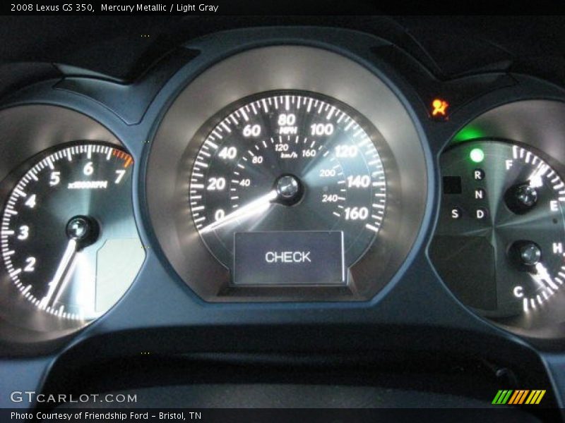 Mercury Metallic / Light Gray 2008 Lexus GS 350