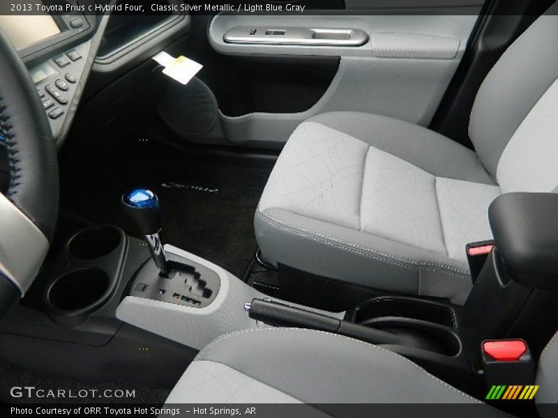 Classic Silver Metallic / Light Blue Gray 2013 Toyota Prius c Hybrid Four