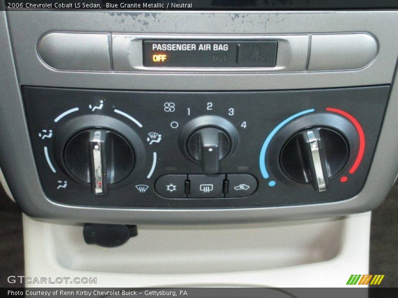 Controls of 2006 Cobalt LS Sedan