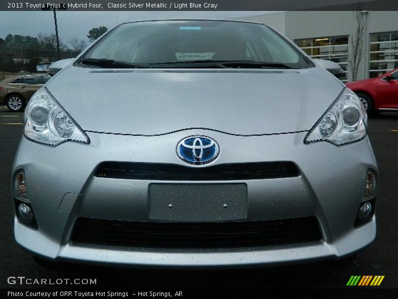 Classic Silver Metallic / Light Blue Gray 2013 Toyota Prius c Hybrid Four