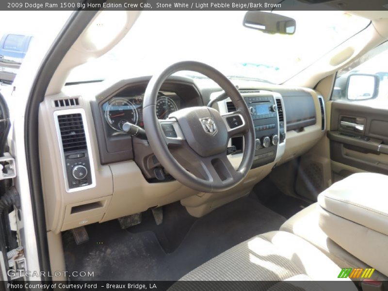 Light Pebble Beige/Bark Brown Interior - 2009 Ram 1500 Big Horn Edition Crew Cab 
