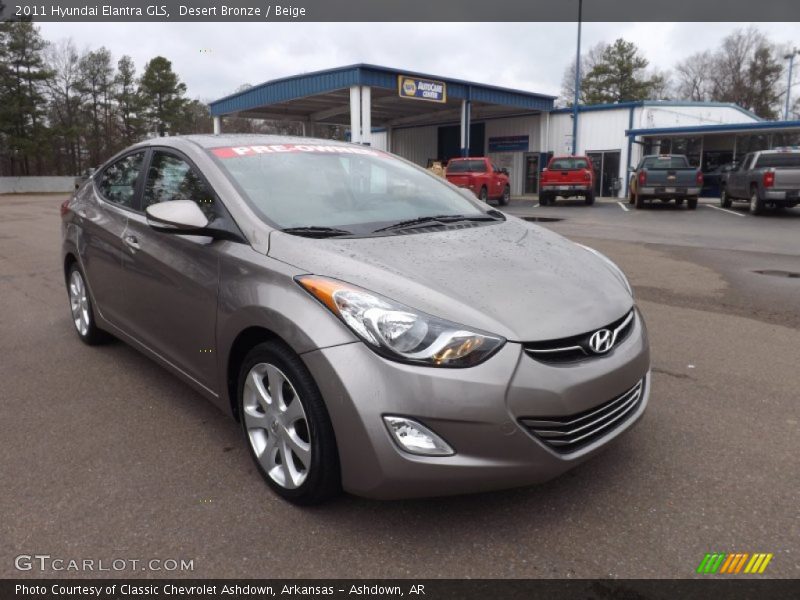 Desert Bronze / Beige 2011 Hyundai Elantra GLS