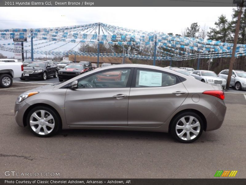 Desert Bronze / Beige 2011 Hyundai Elantra GLS