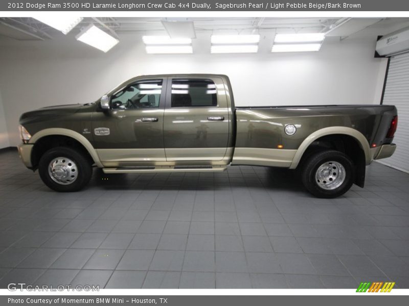  2012 Ram 3500 HD Laramie Longhorn Crew Cab 4x4 Dually Sagebrush Pearl