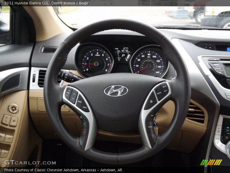 Desert Bronze / Beige 2011 Hyundai Elantra GLS