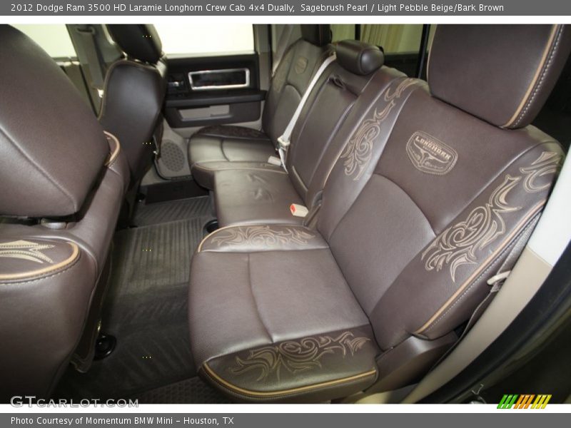 Rear Seat of 2012 Ram 3500 HD Laramie Longhorn Crew Cab 4x4 Dually