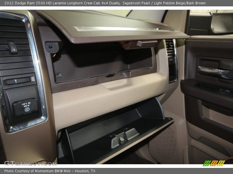Sagebrush Pearl / Light Pebble Beige/Bark Brown 2012 Dodge Ram 3500 HD Laramie Longhorn Crew Cab 4x4 Dually