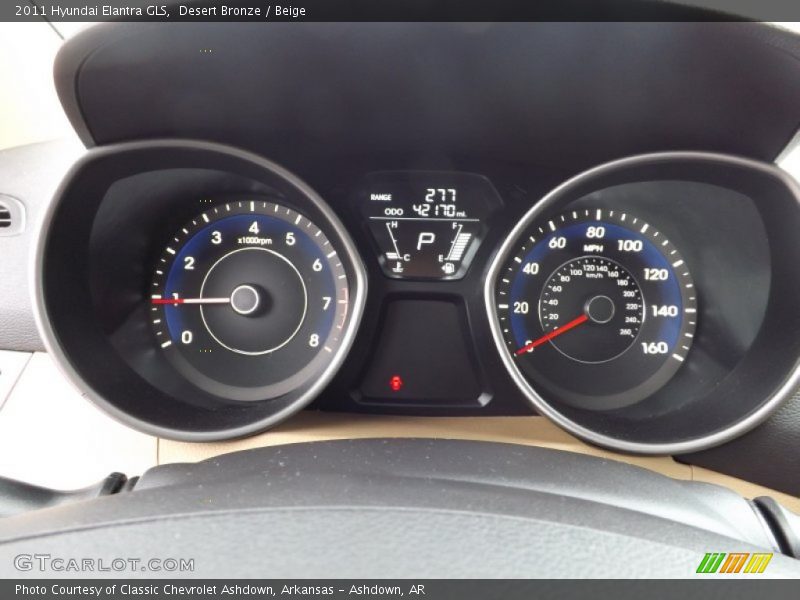 Desert Bronze / Beige 2011 Hyundai Elantra GLS