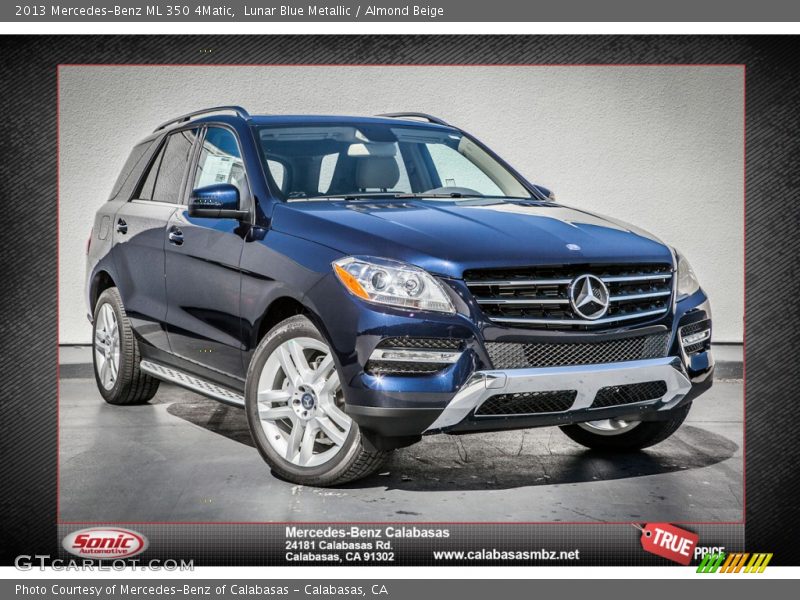 Lunar Blue Metallic / Almond Beige 2013 Mercedes-Benz ML 350 4Matic