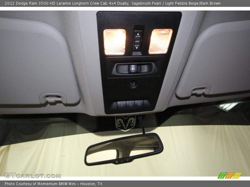 Sagebrush Pearl / Light Pebble Beige/Bark Brown 2012 Dodge Ram 3500 HD Laramie Longhorn Crew Cab 4x4 Dually