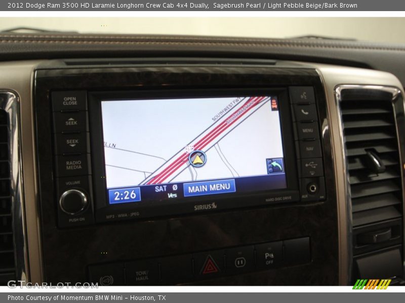 Sagebrush Pearl / Light Pebble Beige/Bark Brown 2012 Dodge Ram 3500 HD Laramie Longhorn Crew Cab 4x4 Dually