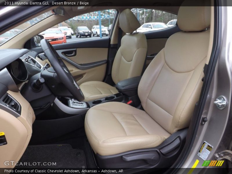 Desert Bronze / Beige 2011 Hyundai Elantra GLS