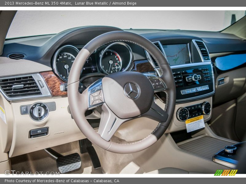 Lunar Blue Metallic / Almond Beige 2013 Mercedes-Benz ML 350 4Matic